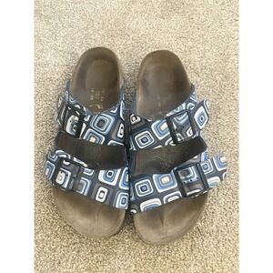 Papillio by Birkenstock Geometric 2 Buckle Strappy Sandal Flats EU 39 L8 M6